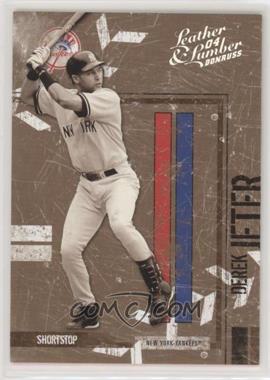 2004 Donruss Leather & Lumber - [Base] - Black & White Silver #96 - Derek Jeter /100