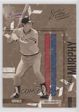 2004 Donruss Leather & Lumber - [Base] - Black & White #14 - Dale Murphy /1000