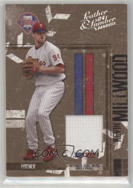 2004 Donruss Leather & Lumber - [Base] - Materials Jerseys Prime #114 - Kevin Millwood /25