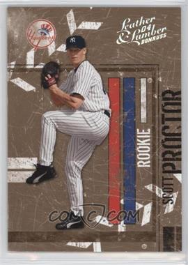 2004 Donruss Leather & Lumber - [Base] - Silver #165 - Scott Proctor /100