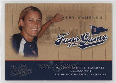 2004 Donruss Leather & Lumber - Fans of the Game #FG-4 - Abby Wambach