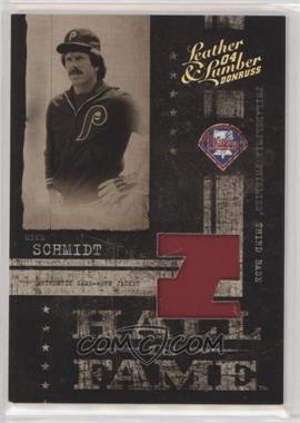 2004 Donruss Leather & Lumber - Hall of Fame - Materials #HF-5 - Mike Schmidt /250