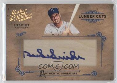 2004 Donruss Leather & Lumber - Lumber Cuts #LC-14 - Duke Snider /96