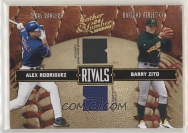 2004 Donruss Leather & Lumber - Rivals - Materials #LLR-19 - Alex Rodriguez, Barry Zito /250