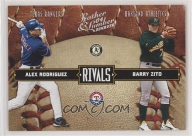 2004 Donruss Leather & Lumber - Rivals - Silver #LLR-19 - Alex Rodriguez, Barry Zito /100