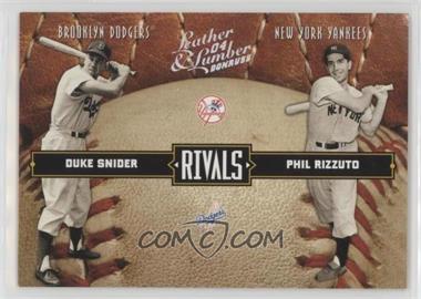 2004 Donruss Leather & Lumber - Rivals - Silver #LLR-27 - Duke Snider, Phil Rizzuto /100