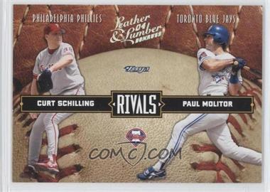 2004 Donruss Leather & Lumber - Rivals - Silver #LLR-38 - Curt Schilling, Paul Molitor /100