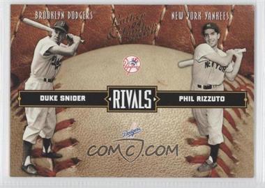 2004 Donruss Leather & Lumber - Rivals #LLR-27 - Duke Snider, Phil Rizzuto /2499
