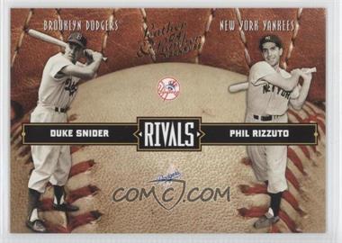 2004 Donruss Leather & Lumber - Rivals #LLR-27 - Duke Snider, Phil Rizzuto /2499