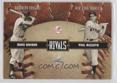 2004 Donruss Leather & Lumber - Rivals #LLR-27 - Duke Snider, Phil Rizzuto /2499