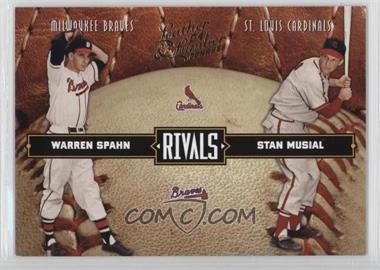 2004 Donruss Leather & Lumber - Rivals #LLR-3 - Warren Spahn, Stan Musial /2499