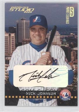 2004 Donruss Studio - [Base] - Private Signings Gold #121 - Nick Johnson /21