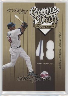 2004 Donruss Studio - Game Day Souvenirs - Jersey Number #GD-51 - Torii Hunter /300