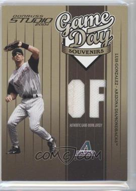 2004 Donruss Studio - Game Day Souvenirs - Position #GD-5 - Luis Gonzalez /25