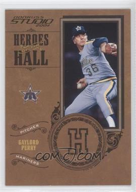 2004 Donruss Studio - Heroes of the Hall - Gold #HH-3 - Gaylord Perry /499