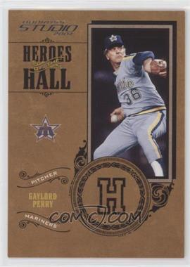 2004 Donruss Studio - Heroes of the Hall #HH-3 - Gaylord Perry /999