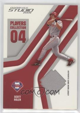 2004 Donruss Studio - Players Collection Relics - Red #PC-86 - Scott Rolen /150