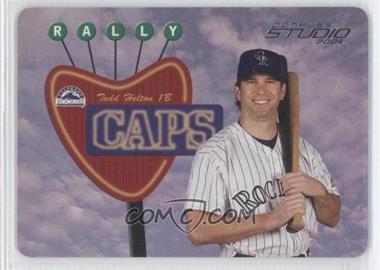 2004 Donruss Studio - Rally Caps - Die-Cut #RC-36 - Todd Helton /500