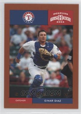 2004 Donruss Team Heroes - [Base] - Showdown Bronze #426 - Einar Diaz /150