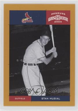 2004 Donruss Team Heroes - [Base] - Showdown Gold #395 - Stan Musial /10