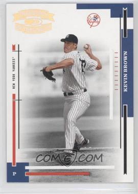 2004 Donruss Throwback Threads - [Base] - Gold Proof #140 - Kevin Brown /100