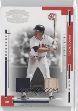 2004 Donruss Throwback Threads - [Base] - Material Combo Prime #204 - Wade Boggs /5
