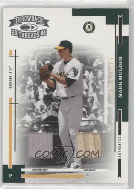 2004 Donruss Throwback Threads - [Base] - Material Combo #149 - Mark Mulder /50