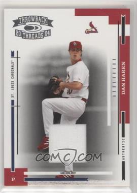 2004 Donruss Throwback Threads - [Base] - Material #177 - Dan Haren /100