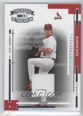 2004 Donruss Throwback Threads - [Base] - Material #177 - Dan Haren /100