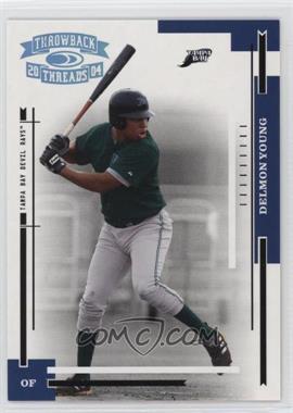 2004 Donruss Throwback Threads - [Base] - Platinum Proof #185 - Delmon Young /10