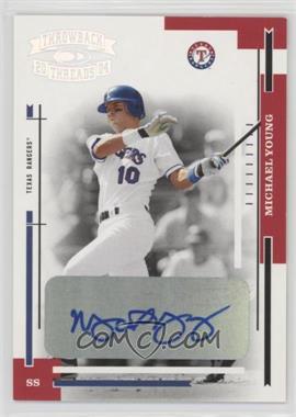 2004 Donruss Throwback Threads - [Base] - Signature Marks #193 - Michael Young /50