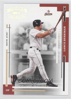 2004 Donruss Throwback Threads - [Base] - Silver Proof #85 - Lance Berkman /100