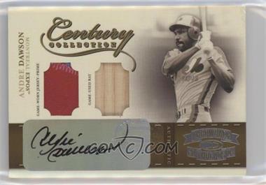 2004 Donruss Throwback Threads - Century Collection Material - Combo Prime Signatures #CC-4 - Andre Dawson /10 [EX to NM]