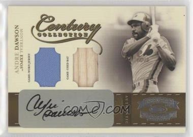 2004 Donruss Throwback Threads - Century Collection Material - Combo Signatures #CC-4 - Andre Dawson /25