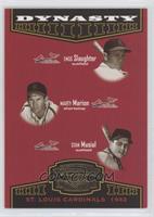 Enos Slaughter, Marty Marion, Stan Musial #/1,500