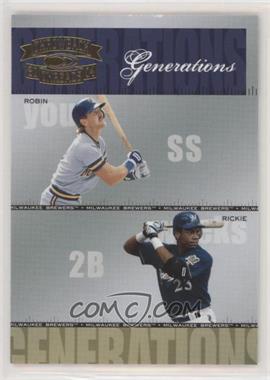 2004 Donruss Throwback Threads - Generations #G-7 - Robin Yount, Rickie Weeks /1500 [EX to NM]