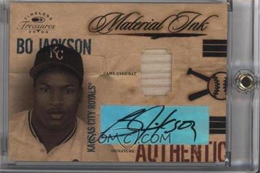 2004 Donruss Timeless Treasures - Material Ink - Bat #MI-5 - Bo Jackson /25