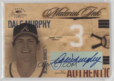 2004 Donruss Timeless Treasures - Material Ink - Number #MI-7 - Dale Murphy /50