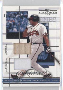 2004 Donruss Timelines - [Base] - Combo Materials #5 - Andruw Jones /125