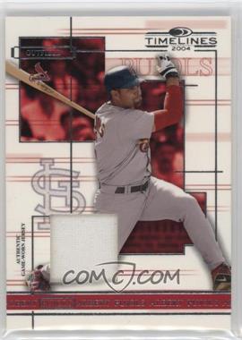 2004 Donruss Timelines - [Base] - Materials #2 - Albert Pujols