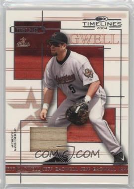 2004 Donruss Timelines - [Base] - Materials #24 - Jeff Bagwell