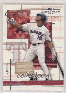 2004 Donruss Timelines - [Base] - Materials #26 - Juan Gonzalez