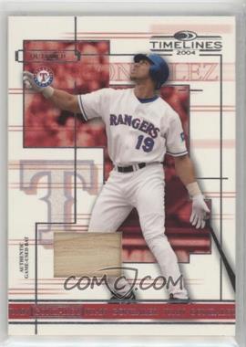 2004 Donruss Timelines - [Base] - Materials #26 - Juan Gonzalez