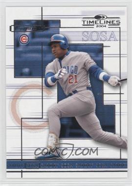 2004 Donruss Timelines - [Base] #43 - Sammy Sosa