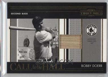2004 Donruss Timelines - Call to the Hall - Materials #CH-4 - Bobby Doerr