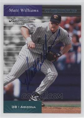 2004 Donruss Timelines - Recollection Collection Buyback Autographs #MW99 - Matt Williams /50