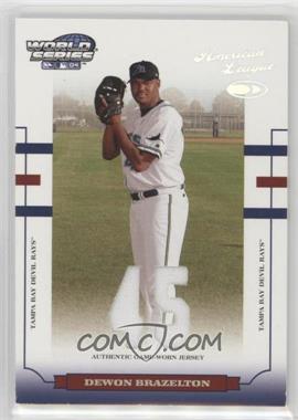 2004 Donruss World Series - [Base] - Jersey Number Fabric Materials #WS-164 - Dewon Brazelton /45 [EX to NM]