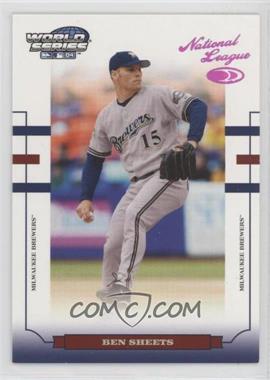 2004 Donruss World Series - [Base] - Purple Holofoil 100 #WS-98 - Ben Sheets /100