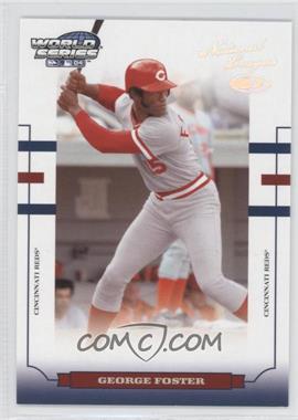 2004 Donruss World Series - [Base] - Silver Holofoil 50 #WS-53 - George Foster /50