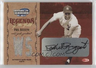 2004 Donruss World Series - Legends of the Fall - Materials Autographs #LF-16 - Phil Rizzuto /50